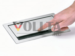 EVOline Fliptop Push M / Netbox 4x розетка / Окрашен в черный цвет