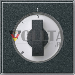 Gira 066967 TX44 Накладка с ручкой для трехступенчатого переключателя, цвет:антрацит