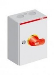 ABB Stotz-Kontakt OTL25A6M, выключатель безопасности 6-полюсный 15 кВт 400 В с красно-желтой ручкой, 1SCA022612R9640