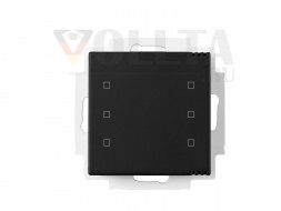 MULLER GS 67.00 knx6TS KNX сенсорный датчик | 6-позиционный, контроллер качества воздуха и климата в помещении | угольно-черный | 55x55 мм