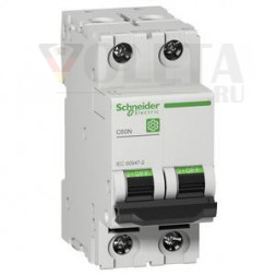 Schneider Electric M9F10210 M9 C60N 2P 10A B IEC60947-2 миниатюрный автоматический выключатель
