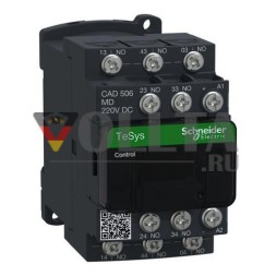 Контактор Schneider Electric CAD506MD 5S 220 В постоянного тока