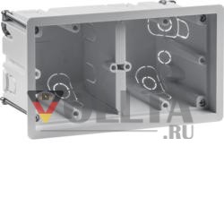 Berker 18721020 встраиваемая коробка 2-местная для монтажа в пустотелую стену, R8, hl-серый
