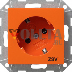 Gira 275702 System55 SCHUKO-розетка  16А, c откидная крышка