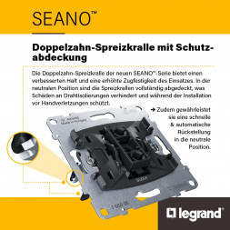 LEGRAND 765905 Встраиваемый датчик движения SEANO | 3-проводной, 180° | антрацит