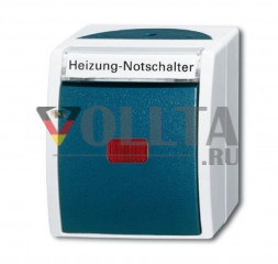 Busch-Jaeger 2601/2SKWNH-53 Ocean балансирный контрольный выключатель цвет:серый
