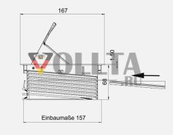 EVOline® FlipTop Push Data M нержавеющая сталь (с 3 розетками + 2 модулями RJ45)