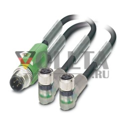 Phoenix Contact 1671425 SAC-3P-M12Y/2X0,6-PUR/M 8FR-2L кабель датчика/привода