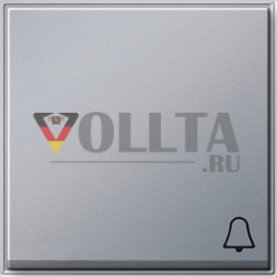 Gira 028665 TX44 выключатель/кнопка, клавиша крышка, c символом звонок цвет: алюминевый