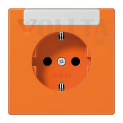 Розетка SCHUKO Jung LS1520INAO, 16 А, 250 В ~, со встроенным полем для маркировки (брызгозащищенная), встроенная повышенная защита контактов, SAFETY+, термопластик, Se
