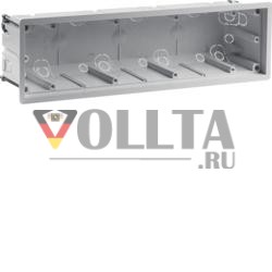 Berker 18721040 встраиваемая коробка 4-канальная для монтажа в пустотелую стену, R8, hl-серый