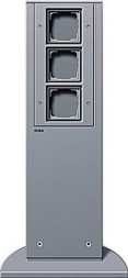 Gira 134526 491 мм 3x пустая энергетическая колонна цвет алюминий