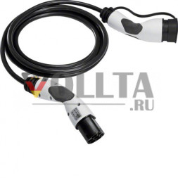 Кабель для зарядки Hager XEV42251611 Mode 3 T2+T2 20A 1p черный