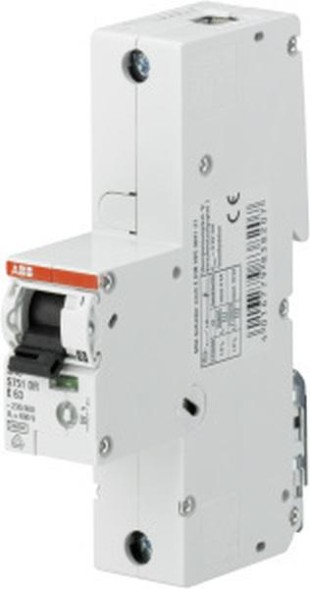 ABB Stotz-Kontakt S751DR-E40, S751DR-E 40 выб. главный выключатель SHU E-Char.,25кА,40А,1П, 2CDH781001R0402