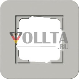 Gira 0211412 рамка 1ф Gira E3 серый/чисто белый