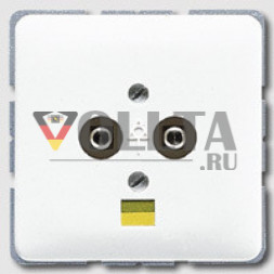 Jung CD565-2SW CD500 Розетка для выравнивания потенциалов цвет: черный