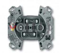 Busch-Jaeger 0231-101 ТВ розетка Durchgang 2Loch