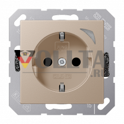 Jung BTA1521SECH JUNG HOME розетка SCHUKO®, 16 A 250 V ~, Energy, винтовые клеммы, с индикацией функций, встроенная повышенная защита от прикосновений, SAFETY+, термопластик