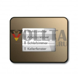 Busch-Jaeger 6730-21 Серия Alpha LED-Дисплей WaveLINE цвет:бронза