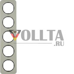 Berker 10152104 рамка нержавеющая сталь/черный Berker R.1