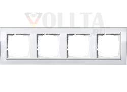 Gira 0214723 Рамка для 4-х сторонней накладки для чисто белого цвета Gira Event Clear White