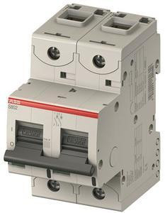 ABB Stotz-Kontakt S802N-C20, высокопроизводительный автоматический выключатель, 20A,C,400VAC=Icu 36kA,690VAC=Icu 4.5kA, 2P, 2CCS892001R0204