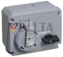 ABB Stotz-Kontakt 363MHS1W, розетка настенная переключаемая, 63 A 1h, IP67, 3P+E, 2CMA167903R1000