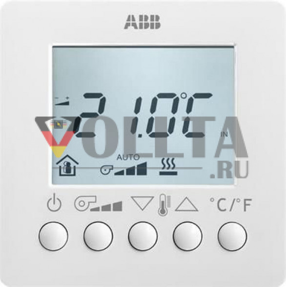 ABB RDF/A1.1 Регулятор температуры помещения, Fan Coil c ЖК дисплей белый