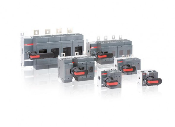 ABB Stotz-Kontakt OS250D01P 1-полюсный 250A разъединитель нагрузки с рукояткой и валом, 1SCA022759R9900