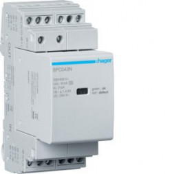 Hager SPC403N T3 3P+N Uc 264V In 3kA Up 1.4kV ограничитель перенапряжения