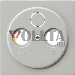 Gira 086942 S-Color Антенная розетка крышка, цвет:серый, тон:глянец