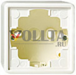 Gira 006240 S-Color накладной корпус двойная,  цвет:чисто белый, тон:глянец