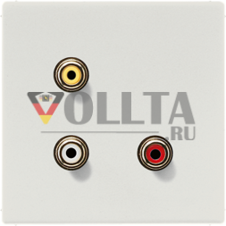 Система мультимедийного подключения Jung MALS1031LG Cinch Audio / Composite Video, серия LS, светло-серый