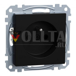 MERTEN MEG2600-0403 защита от прикосновений черная матовая розетка System M