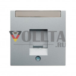 Berker 11701404 S1 телефонная розетка, крышка, цвет: алюминевый, тон: матовый