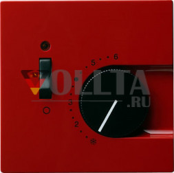 Gira 039243 S-Color Регулятор температуры помещения,  цвет: красный, тон:глянец