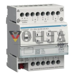 Hager TYMS646T 6-канальный KNX Secure для актуатора отопления 24/230 В