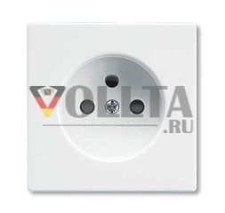 Крышка розетки Busch-Jaeger 2399 UCKS-84, с приподнятой защитой от прикосновений, студийный белый