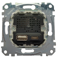 MERTEN MEG4366-0110 2.4A Тип A+C USB зарядная станция вставка