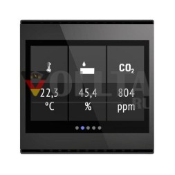 Контроллер комнаты Elsner Cala Touch KNX AQS/TH 3.x глубокого черного цвета