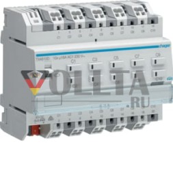 Hager TXA610D переключение/жалюзи выход easy 10/5-канальный 16A C-нагрузка