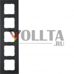 Berker 10156626 B7 рамка пятерная цвет:антрацит, тон: матовый