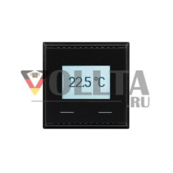 Elsner KNX T-UP Touch CH глубокий черный RAL9005 Датчик температуры KNX