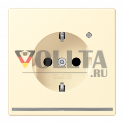 Розетка SCHUKO Jung LC1520-OLNW201, 16 А, 250 В ~, со светодиодной подсветкой, встроенной повышенной защитой от прикосновений, SAFETY+, серия LS, белая (LC32001)