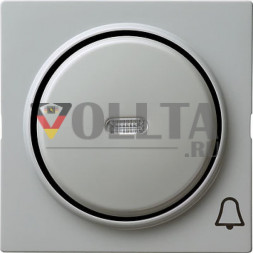 Gira 028642 S-Color крышка, освещаемая, c символом  звонок цвет:серый, тон:глянец