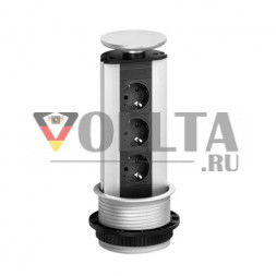 EVOline Port / Белый / 3 выдвижных розетки