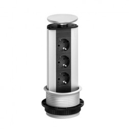 EVOline Port / Белый / 3 выдвижных розетки
