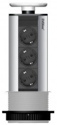 EVOline Port / Белый / 3 выдвижных розетки