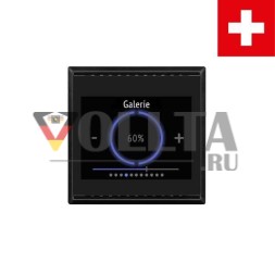 Контроллер комнаты Elsner Cala Touch KNX T 3.x CH глубокого черного цвета