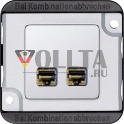 MERTEN MEG4576-7022 Panzer Actassi RJ45 2-канальный центральный соединительный модуль платы